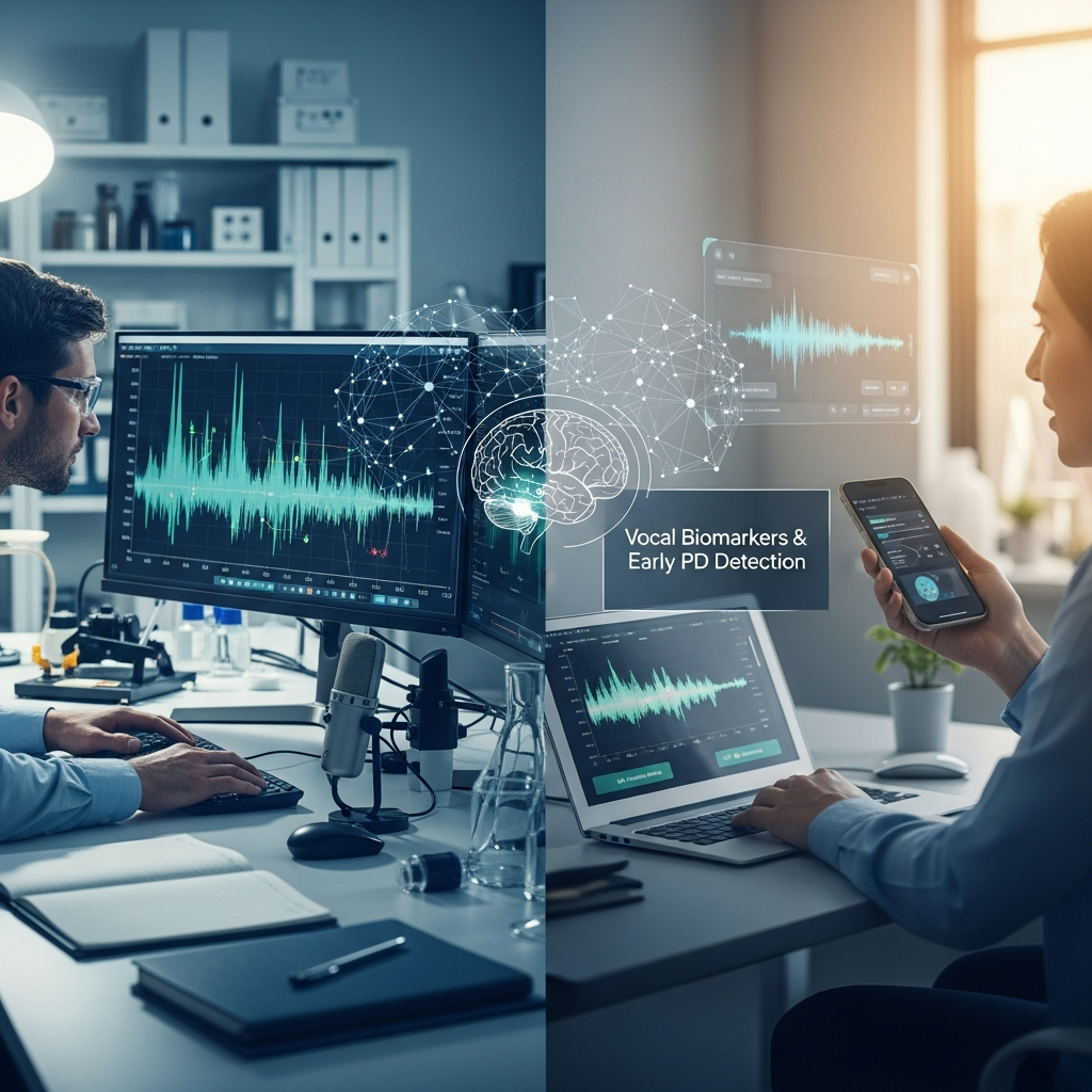 Vocal biomarker for PD detection